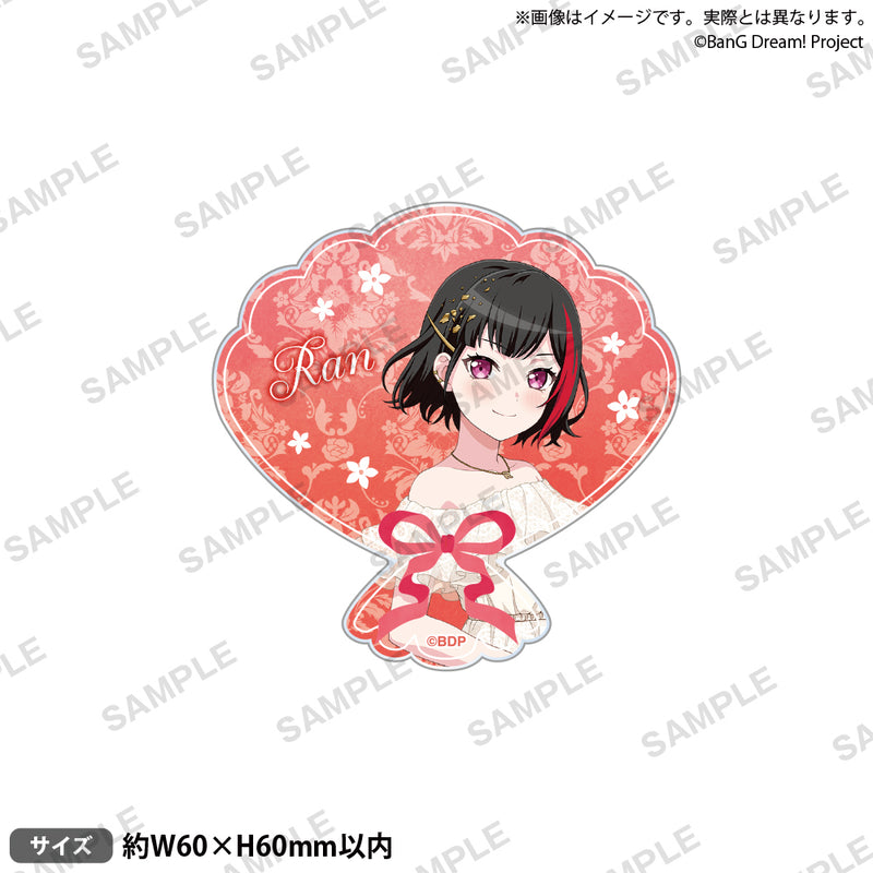 BanG Dream! Afterglow アクリルバッジ Flower Garden ver. 美竹 蘭