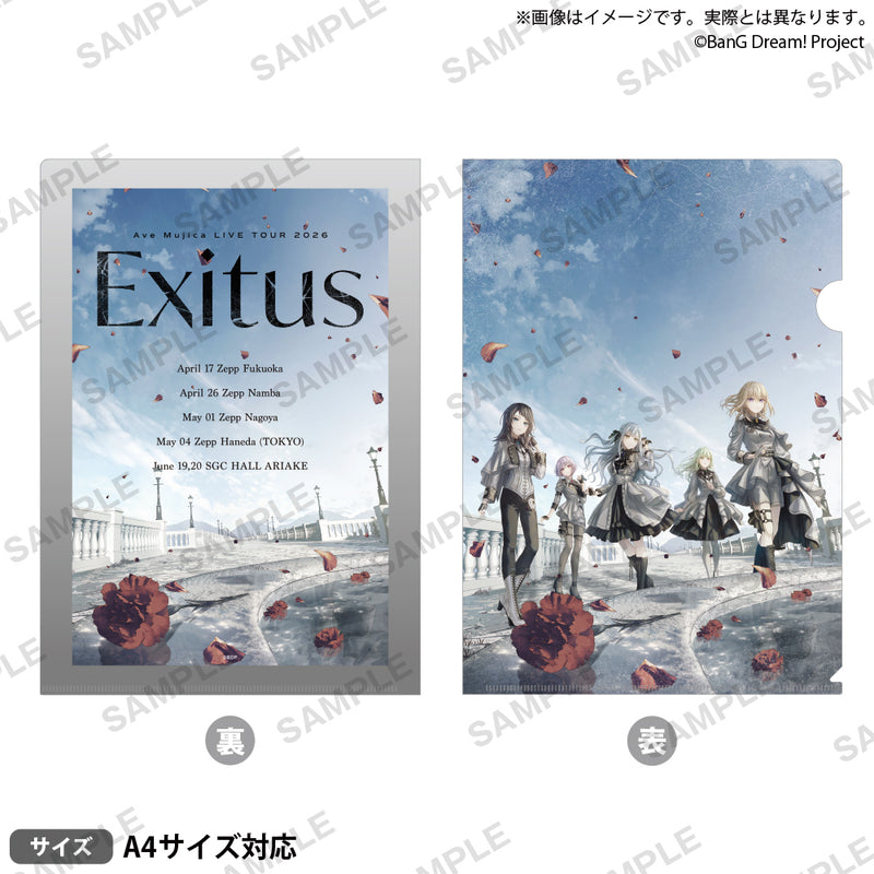 新品）Ave Mujica　クリアファイル　6種セット Ave Mujica LIVE TOUR 2026「Exitus」 クリアファイル｜ブシロード