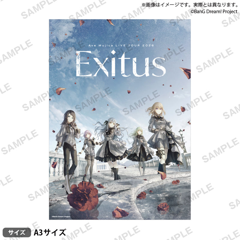 Ave Mujica LIVE TOUR 2026「Exitus」 A3マット加工ポスター
