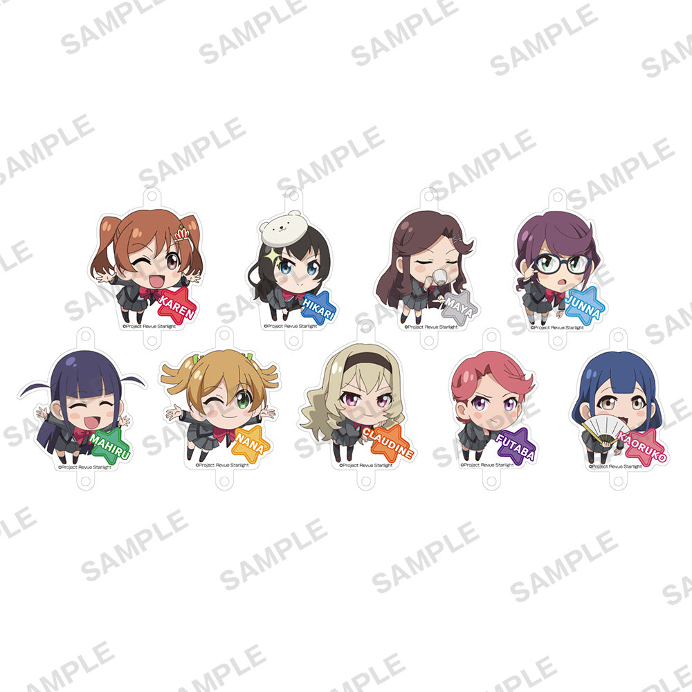 少女☆歌劇 レヴュースタァライト　飛び出し坊や風アクリルクリップ 少女☆歌劇 レヴュースタァライト 衣裳アクリルキーホルダー