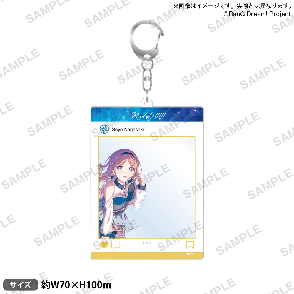 BanG Dream! SNS風アクリルキーホルダー 長崎 そよ Zero gravity