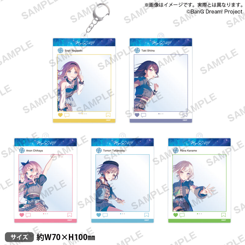BanG Dream!　SNS風アクリルキーホルダー 椎名 立希 Zero gravity ver.