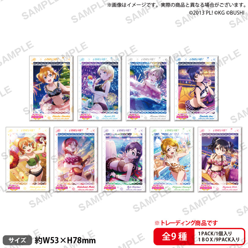 ラブライブ！スクールアイドルフェスティバル しかくい缶バッジコレクション μ's エンドレスサマーver.【PACK】