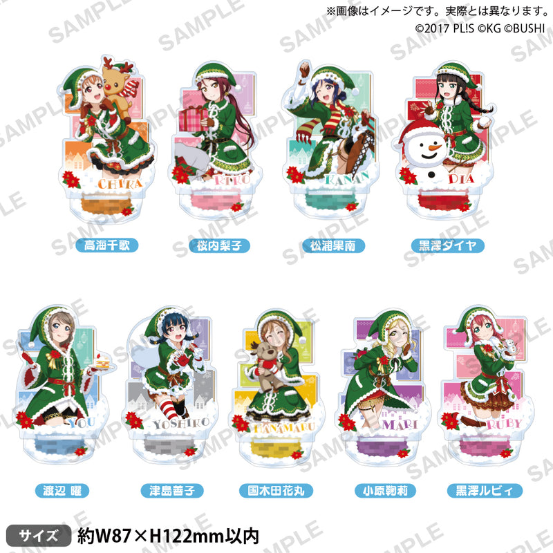 ラブライブ！スクールアイドルフェスティバル　アクリルスタンド Aqours クリスマスプレゼントver. 小原鞠莉