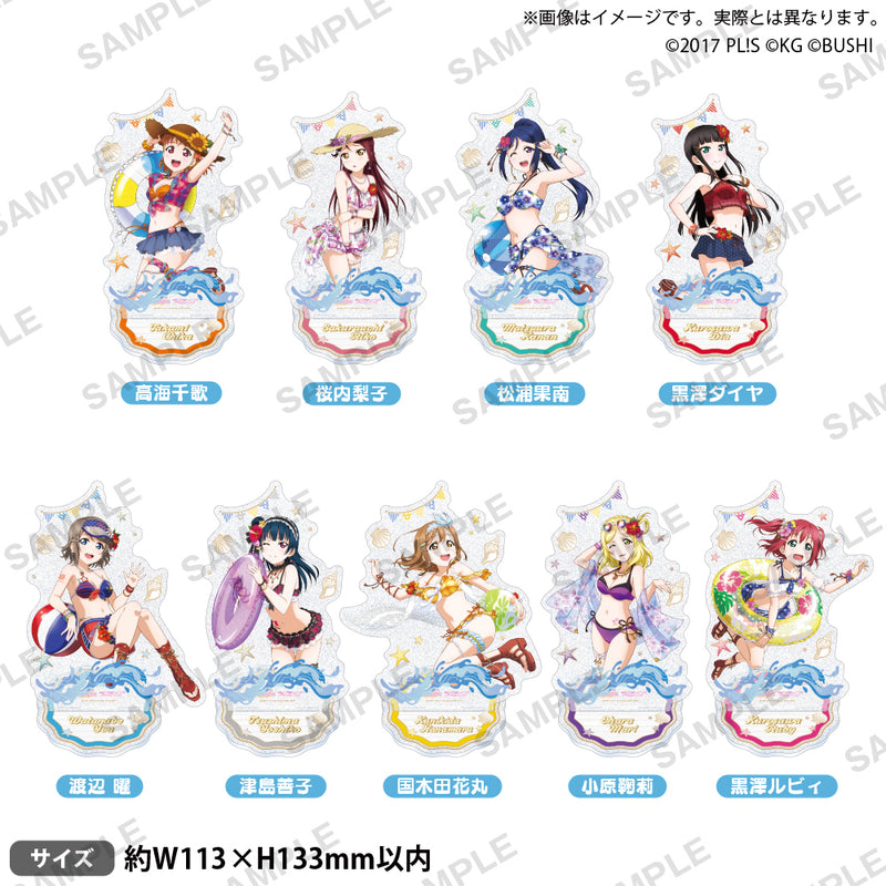 ラブライブ！スクールアイドルフェスティバル　きらりんアクリルスタンド Aqours 水着ver. 黒澤ルビィ