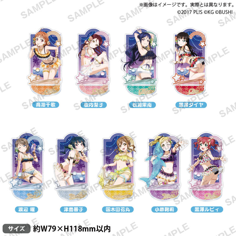 ラブライブ！スクールアイドルフェスティバル　きらりんアクリルスタンド Aqours サマーナイトver. 桜内梨子