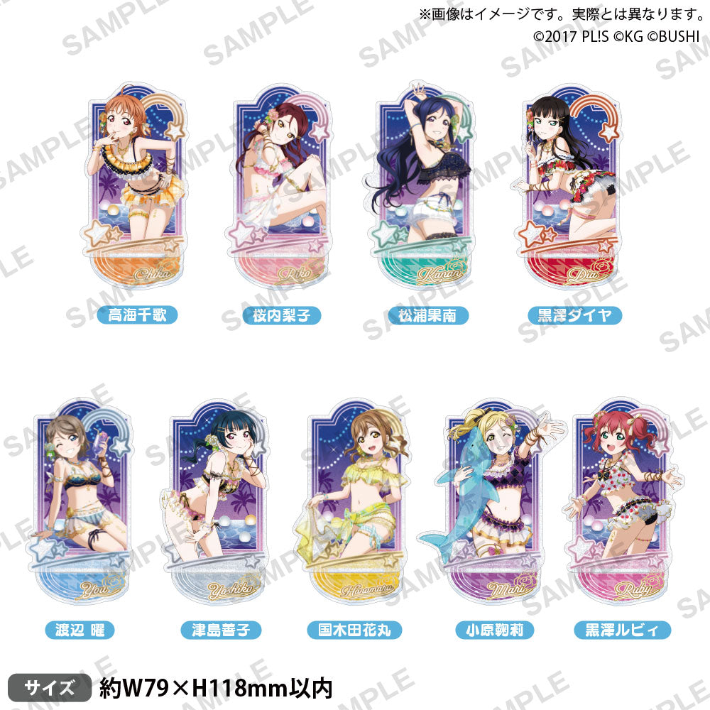 黒澤ルビィ アクリルスタンド＆アクリルキーホルダー＆缶バッジセット ラブライブ！スクールアイドルフェスティバル アクリルスタンド