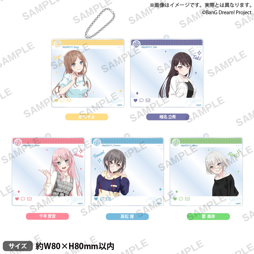 MyGO!!!!! アトレ アクキー 全5種セット + 特典ブロマイド BanG Dream! It's MyGO!!!!! アクリルキーホルダー要楽奈 Jump ver.