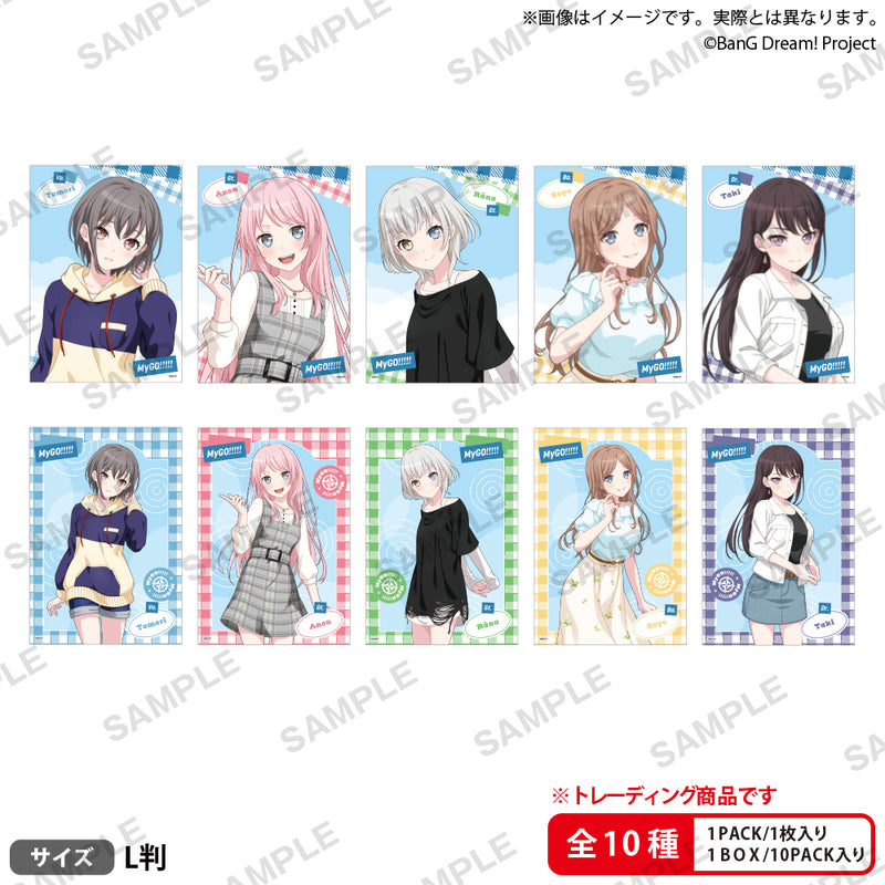 BanG Dream! It's MyGO!!!!!　トレーディングブロマイド Casual Attire ver.【PACK】