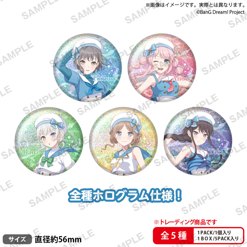 BanG Dream!　トレーディングホログラム缶バッジ　Voyage ver. 【PACK】