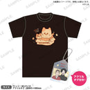 ねこに転生したおじさん　アクリルタグ付きTシャツ プンちゃん＆てぷちゃんver. Mサイズ
