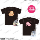 ねこに転生したおじさん　アクリルタグ付きTシャツ プンちゃん＆てぷちゃんver. Lサイズ