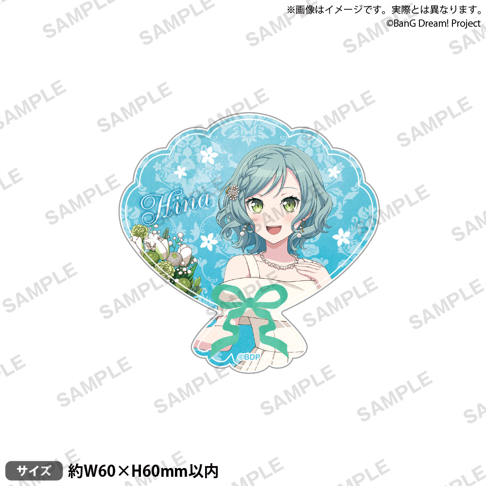 BanG Dream! Pastel＊Palettes アクリルバッジ Flower Garden ver