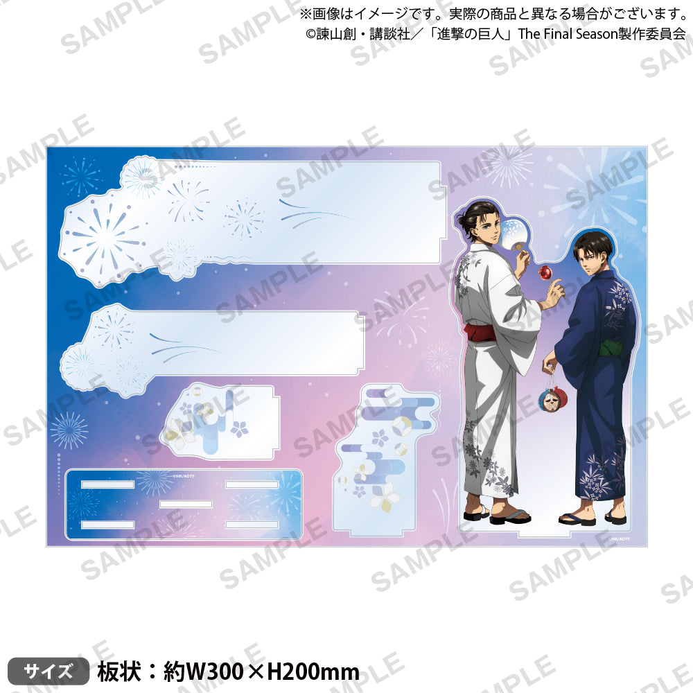 進撃の巨人 ジオラマアクリルスタンド 浴衣ver.｜ブシロード