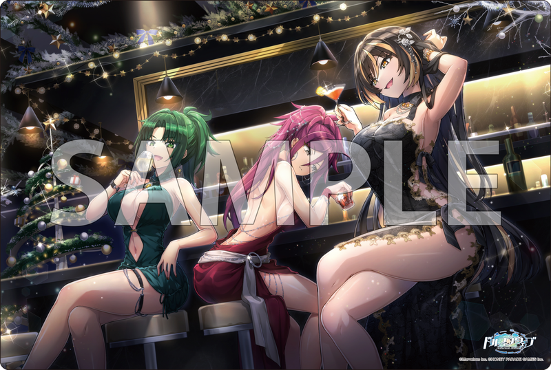ブシロード ラバーマットコレクション V2 Vol.1834 ドルフィンウェーブ『杏里&夕離&アマデア』オトナなクリスマスナイトver.