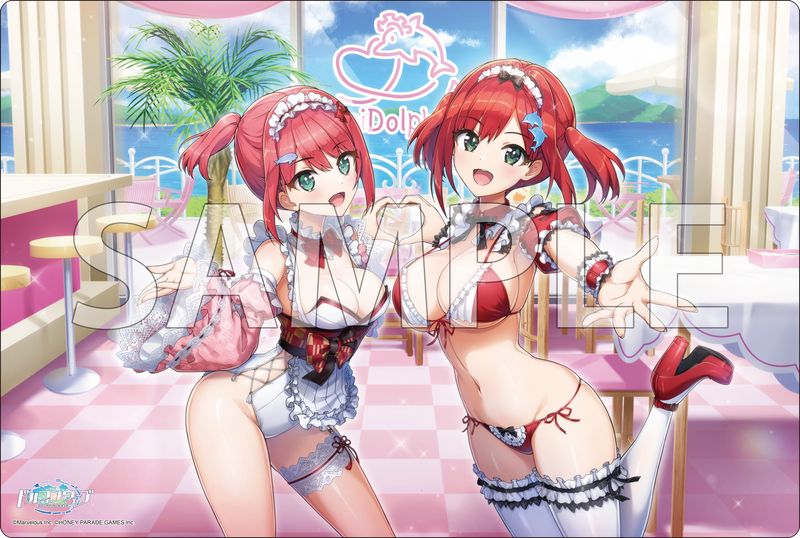 ブシロード ラバーマットコレクション V2 Vol.1832 ドルフィンウェーブ『入華&小針』メイド姉妹のお給仕タイム！ver.