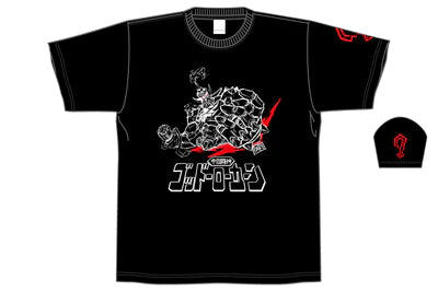 グレート-O-カーン×大張正己「NJPWロボ化」Tシャツ～その右手は、なにを掴むのか～（ブラック） XLサイズ