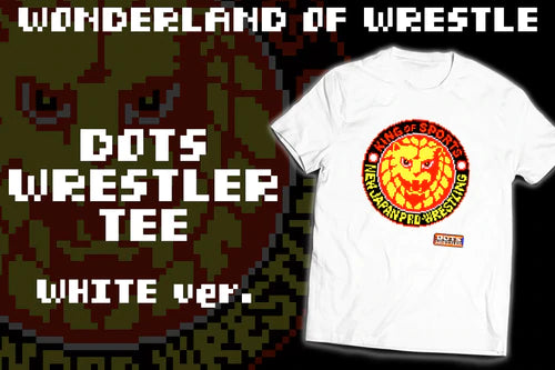 WONDERLAND OF WRESTLE Tシャツ（ホワイト/dotswrestler）Mサイズ