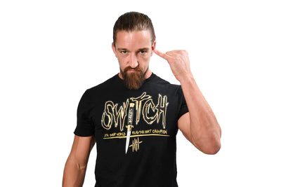 ジェイ・ホワイト「GOLD SWITCH」Tシャツ（ブラック） Mサイズ