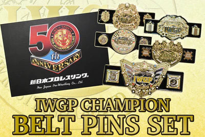 【限定品】新日本プロレスIWGP チャンピオンベルト ピンズセット IWGP チャンピオンベルト ピンズ 5個1セット