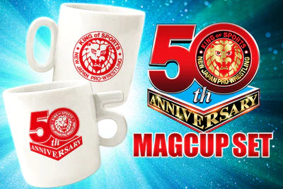 新日本プロレス50周年 マグカップ2個セット