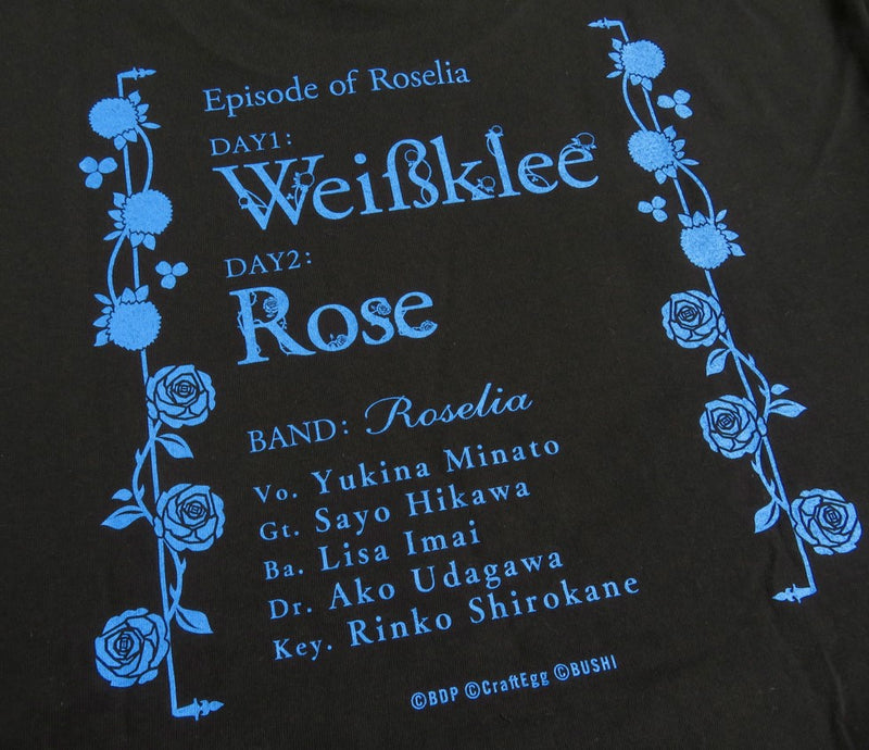 Roselia「Episode of Roselia」　Tシャツ XLサイズ