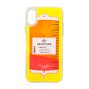 点滴 iphone ネオンサンドケース　オレンジ　X/Xs