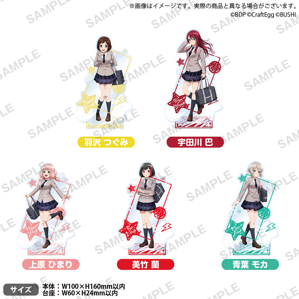 バンドリ 蘭 スポーツ報知 アクスタ バンドリ！ ガールズバンドパーティ！ アクリルスタンド school