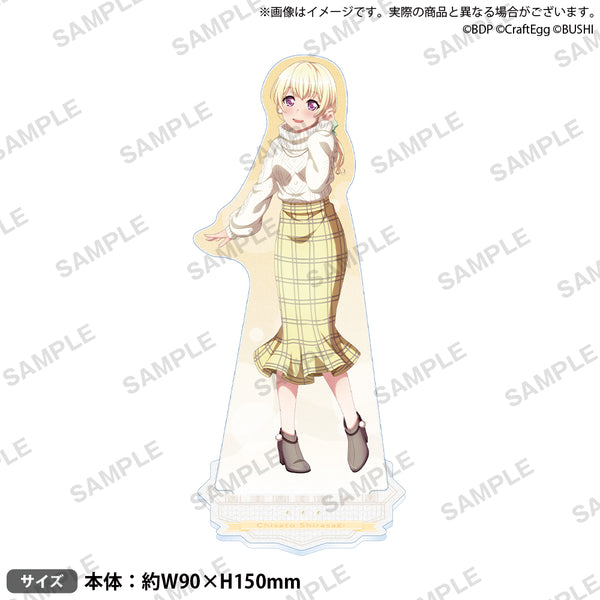 バンドリ！ガールズバンドパーティ！ きらりんアクリルスタンド 白鷺千聖 2022 Winter ver.