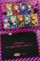 ラブライブ！スクールアイドルフェスティバル ペルソナシリーズコラボ クリアファイル μ's