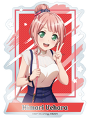 バンドリ！ ガールズバンドパーティ！ in 富士急ハイランド2022 ダイカットクリアステッカー　上原 ひまり