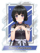 バンドリ！ ガールズバンドパーティ！ in 富士急ハイランド2022 ダイカットクリアステッカー　白金 燐子