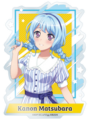 バンドリ！ ガールズバンドパーティ！ in 富士急ハイランド2022 ダイカットクリアステッカー　松原 花音