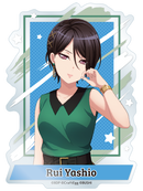 バンドリ！ ガールズバンドパーティ！ in 富士急ハイランド2022 ダイカットクリアステッカー　八潮 瑠唯