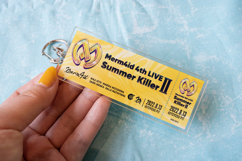 Merm4id 4th LIVE Summer KillerⅡ チケット風ロゴアクリルキーホルダー