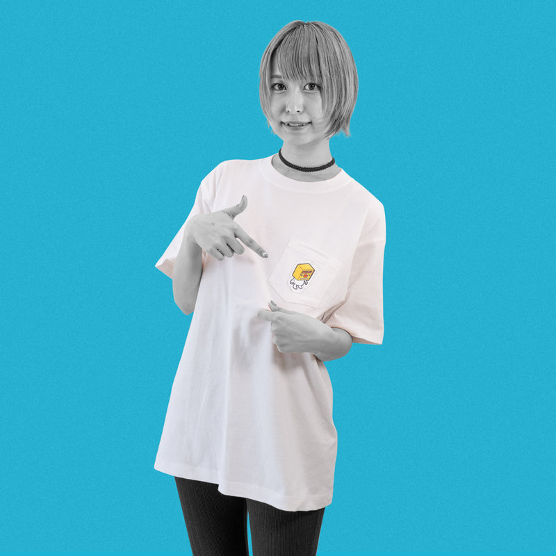 押しボタンくん ワッペン付きTシャツ Mサイズ