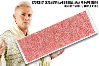 KAZUCHIKA OKADA RAINMAKER IN NEW JAPAN PRO-WRESTLING HISTORY SPORTS TOWEL