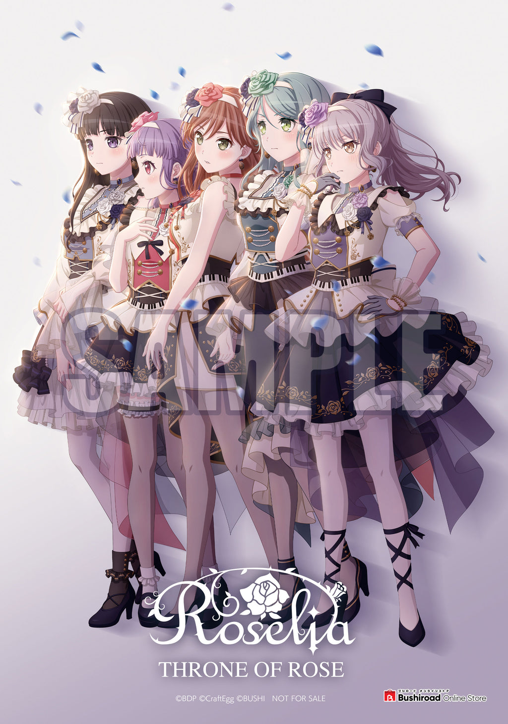 BanGDreamRoselia『BLACK SHOUT』直筆サイン入りポスター