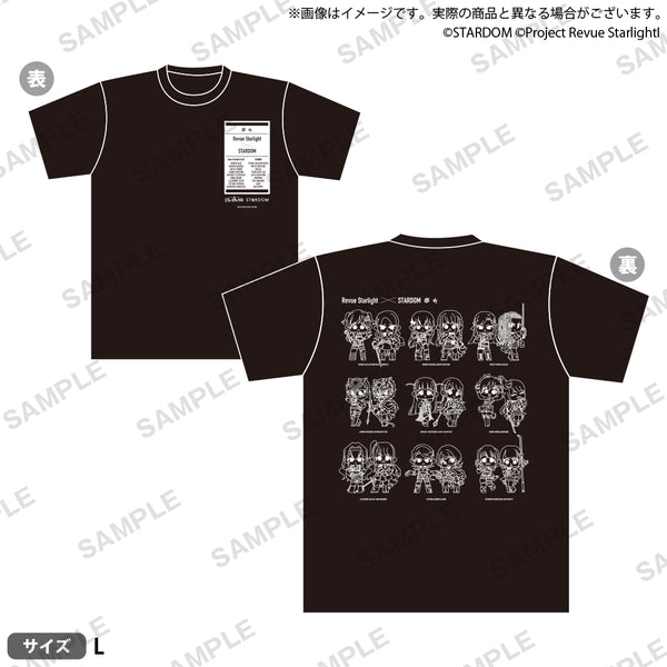 【送料込】 少女☆歌劇 レヴュースタァライト 2022ver. Tシャツ STARDOM × ミュージシャン
