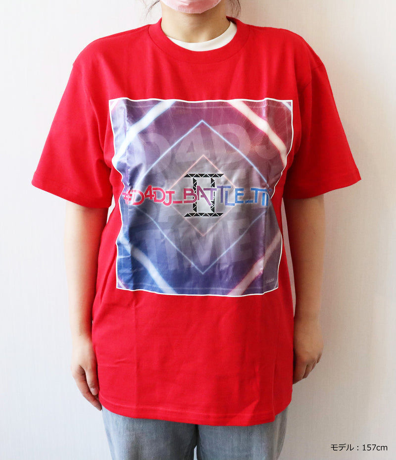 #D4DJ_BATTLE_TIMEⅡ グラフィックTシャツ (赤) Lサイズ