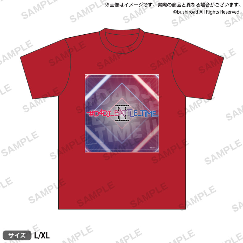 #D4DJ_BATTLE_TIMEⅡ グラフィックTシャツ (赤) Lサイズ