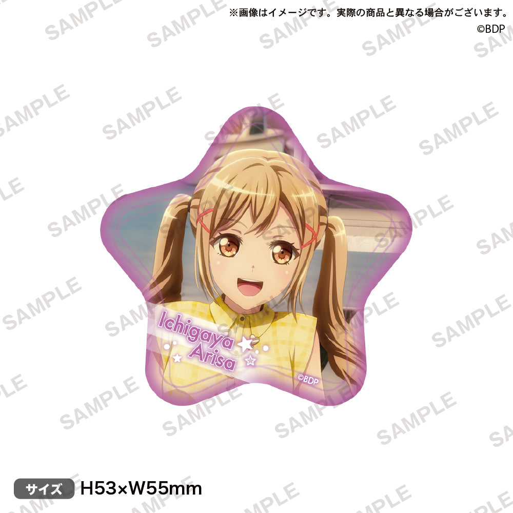 BanG Dream! ぽっぴん'どりーむ！】星形缶バッジ付き前売券 市ヶ谷有咲